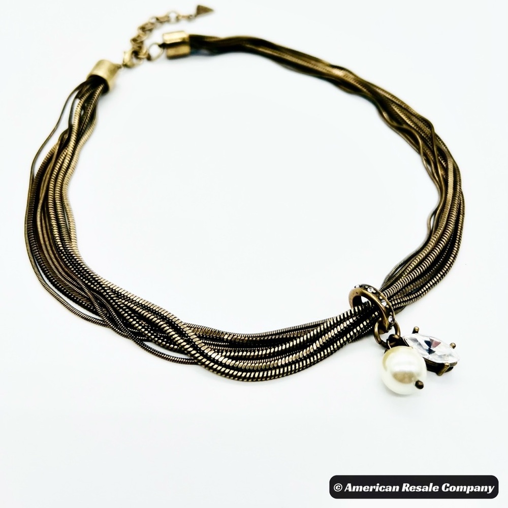 NEW Retired SILPADA Dreamy Details Layered Pearl Necklace Swarovski Crystal $80
